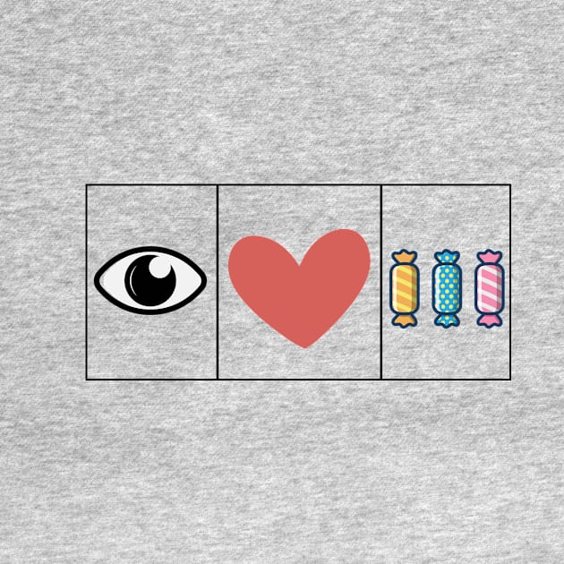 I love Sweets - Lovely Kids T-Shirt Gift by ehabsalem